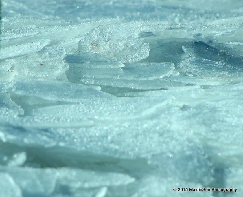 Layers of ice.